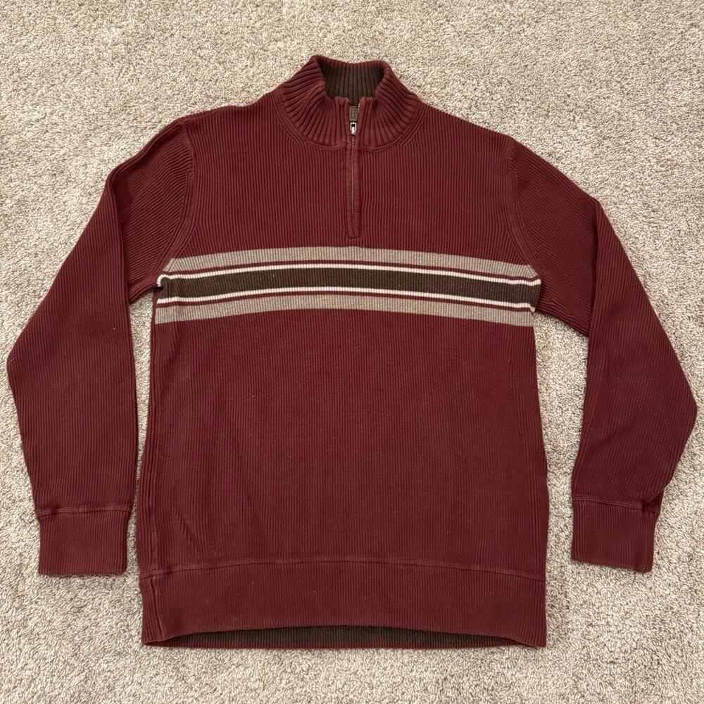 Eddie Bauer Men's Quarter Zip Sweater size Large